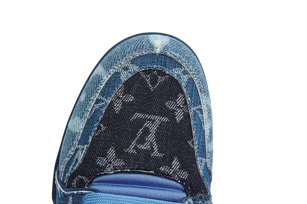 PK god Louis Vuitton LV Trainer Blue Black Denim Monogram retail materials ready to ship